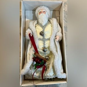 Vintage KURT ADLER Santa's World Santa Claus 10” Figurine Father Christmas 1986